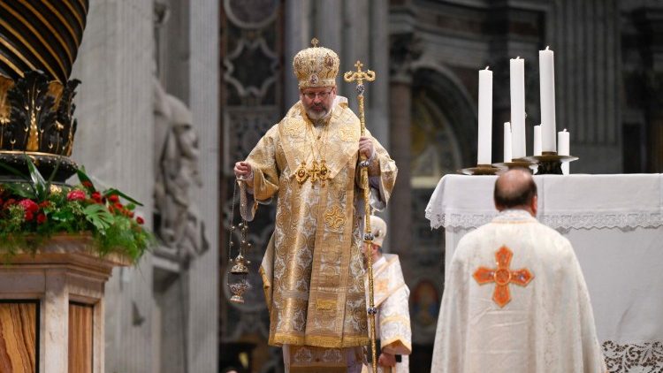 Un momento della divina liturgia