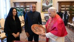 2025.06.30 S.E. Il Signor Carlos Manuel Vila Nova, Presidente della Repubblica Democratica di Sao TomÃ© e Principe