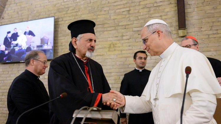 Popiežius priėmė sirų katalikų vyskupus
