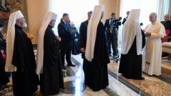 Папата с украинските гръкокатолически епископи