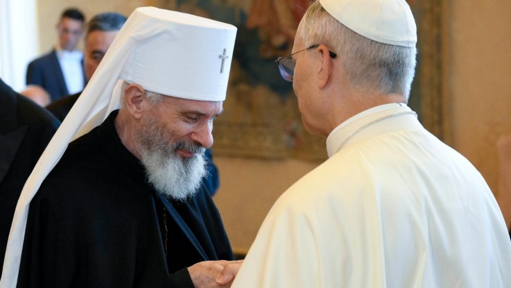 La papa Leon al XIV-lea, membrii Sinodului Bisericii greco-catolice din Ucraina