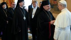 Đức Thánh Cha Lêô gặp các Giám mục thành viên của Giáo hội Công giáo Đông phương Ucraina