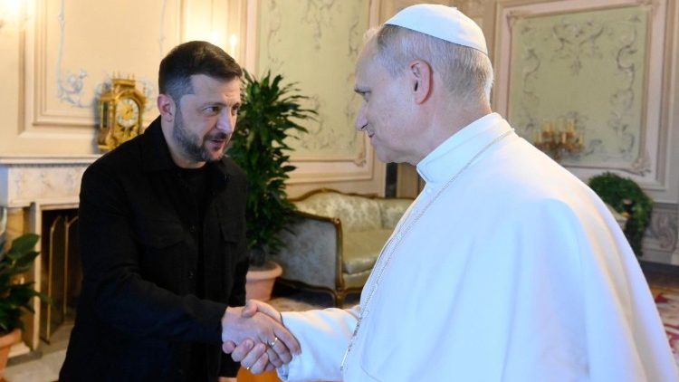 Zelenszkij elnök Leó pápánál