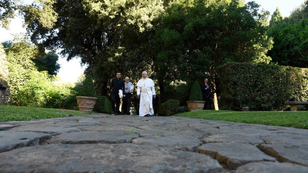 Papa Leoni XIV në Castel Gandolfo