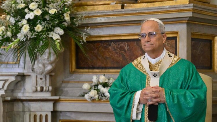 Pope Leo XIV celebrates Mass in Castel Gandolfo
