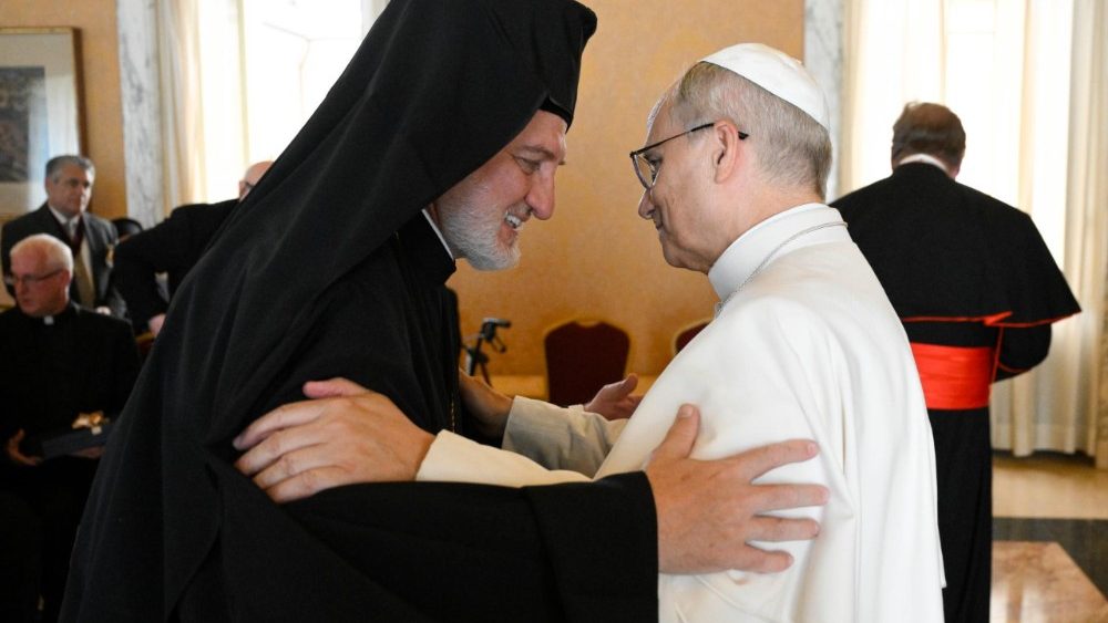 Аўдыенцыя Папы Льва XIV для ўдзельнікаў праваслаўна-каталіцкай экуменічнай пілігрымкі з ЗША