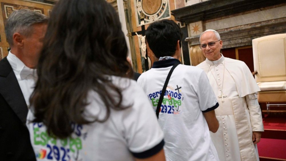 Папская аўдыенцыя для ўдзельнікаў Юбілею моладзі з Перу