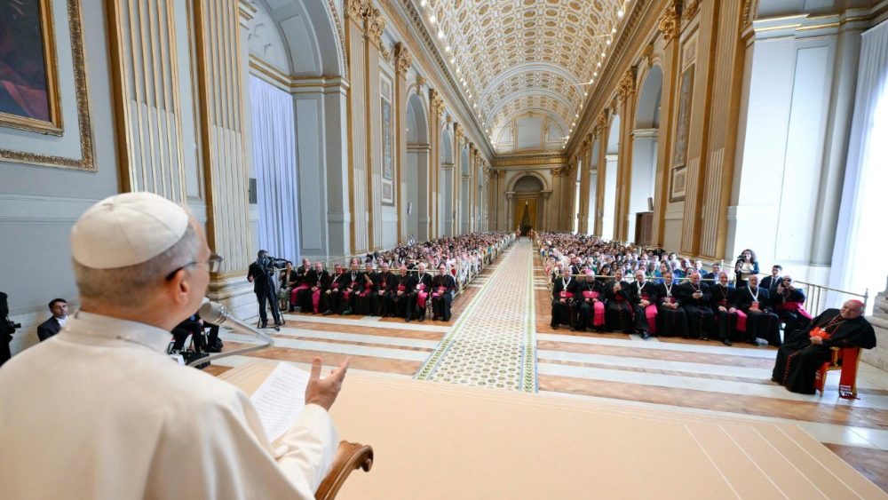 Папская аўдыенцыя для французскіх катэхуменаў і новаахрышчаных