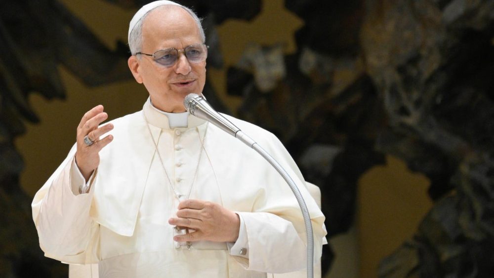 Papa Leoni XIV gjatë audiencës së përgjithshme të 13 gushtit 2025