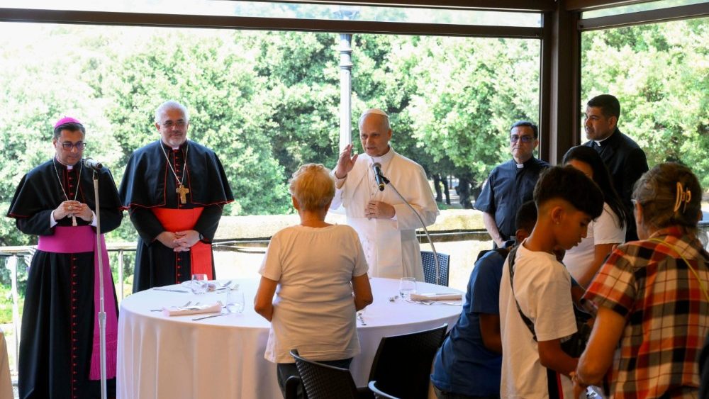 Абед з беднымі ў Кастэль-Гандольфа