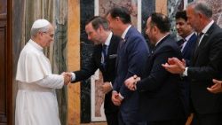 Les membres du Réseau international des législateurs catholiques reçus en audience le samedi 23 août par le Pape François.