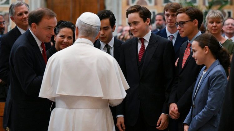 El Papa con los miembros de la Red de legisladores católicos