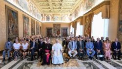 Pope Leo meets with elected officials from France
