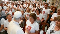 Audience de Léon XIV avec les membres de l'Œuvre Saint-François
