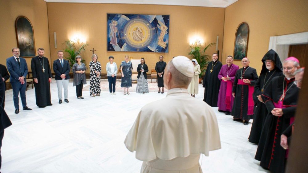 Аўдыенцыя для членаў Сумеснай рабочай групы Каталіцкага Касцёла і Сусветнай рады Цэркваў