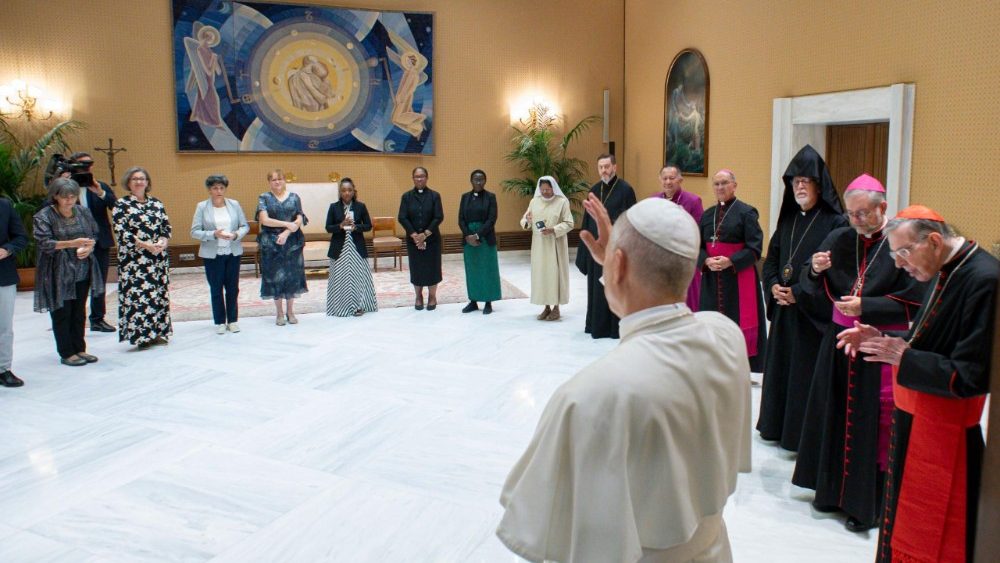 Аўдыенцыя для членаў Сумеснай рабочай групы Каталіцкага Касцёла і Сусветнай рады Цэркваў