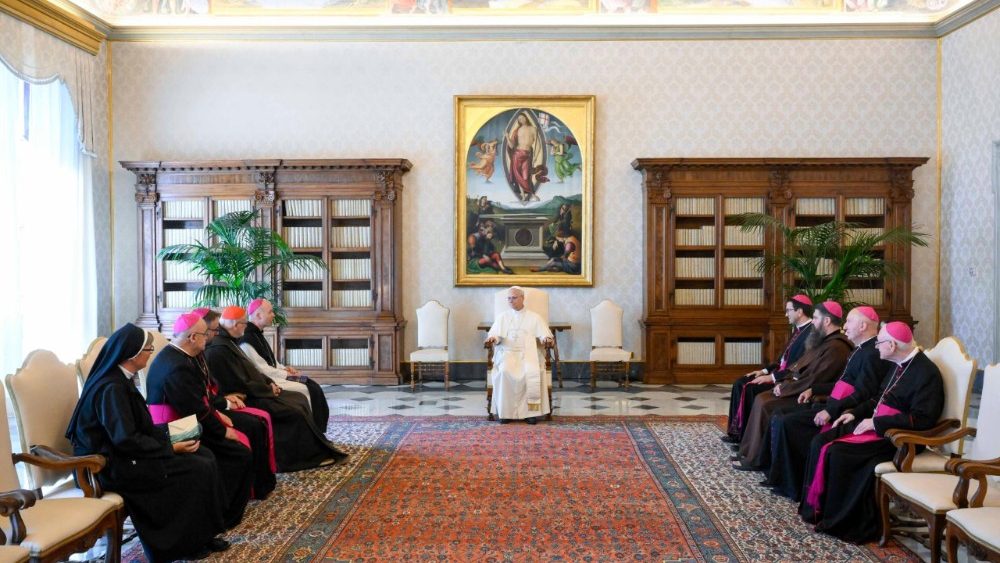 La Leon al XIV-lea, membrii Conferinței episcopale din țările scandinave