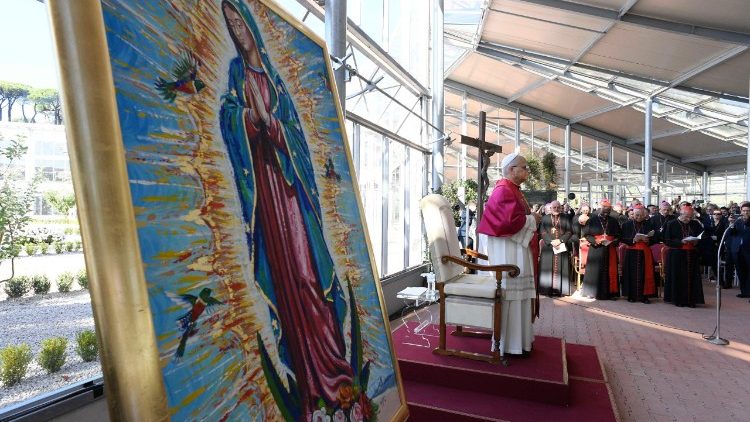 Папата на откриването на екоселцето Laudato si'