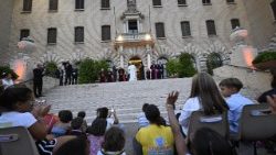 Pope Leo XIV at the Festival of Families in the Vatican