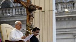 ር.ሊ.ጳ ሊዮ በቫቲካን በሚገኘው በጳውሎስ 6ኛ የመሰብሰቢያ አዳራሽ 