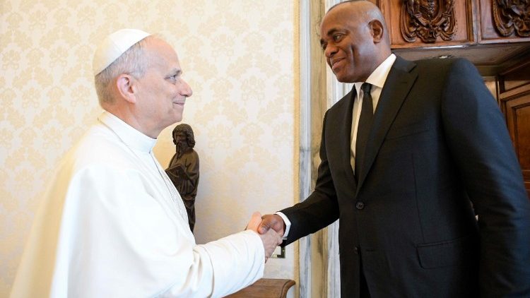 教宗接見多米尼克斯凱里特總理