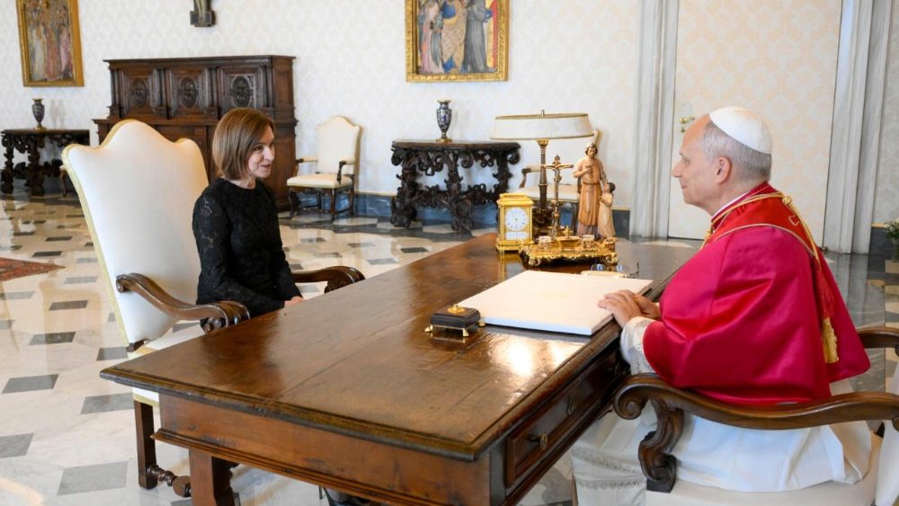 Прэзідэнт Рэспублікі Малдова Мая Санду з візітам у Ватыкане