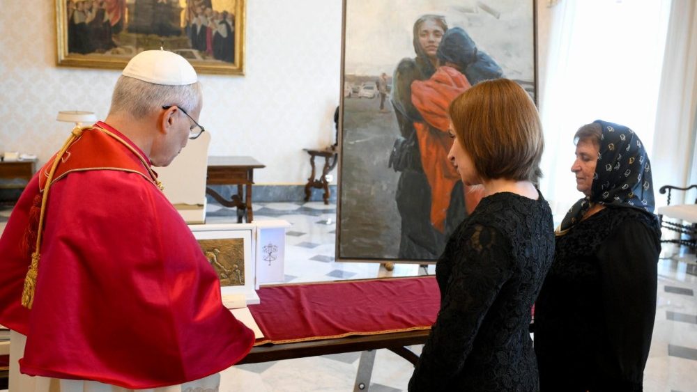 Прэзідэнт Рэспублікі Малдова Мая Санду з візітам у Ватыкане