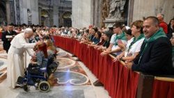 Papež Lev XIV. při jedné z audiencí v sobotu 13. září