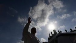 Påve Leo XIV under den allmänna audiensen 