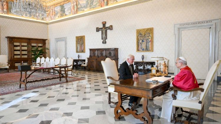 Il colloquio privato tra il Papa e il presidente tedesco