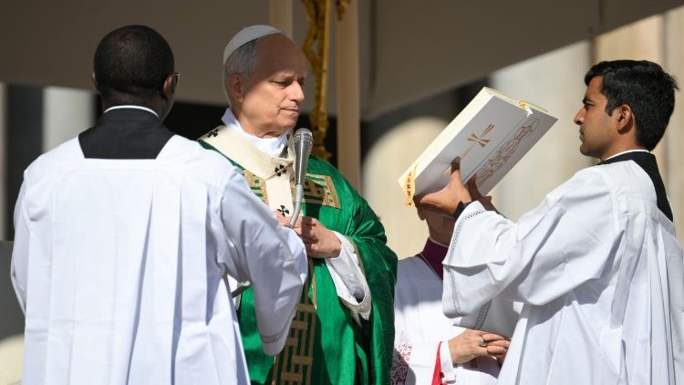 Un momento della celebrazione eucaristica