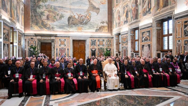 Foto di gruppo con il Papa