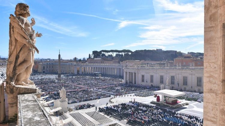 Una vista di piazza San Pietro