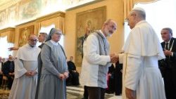 2025.10.11 Itālijas eremītu un eremīšu vizīte Vatikānā