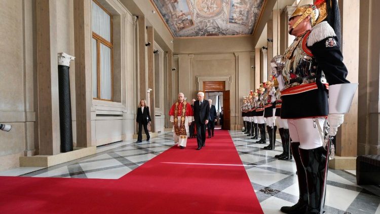 Официална визита на папата в Куиринале