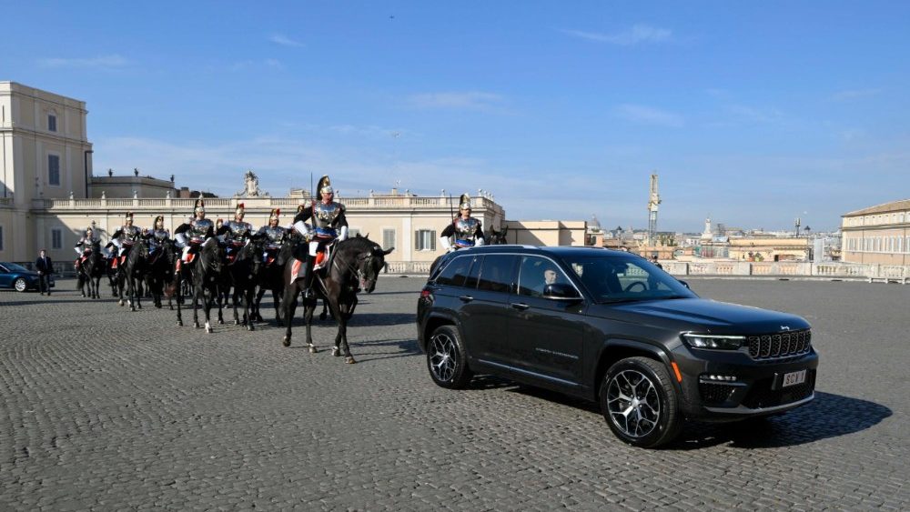 Візіт Папы да Прэзідэнта Італіі Серджа Матарэлы