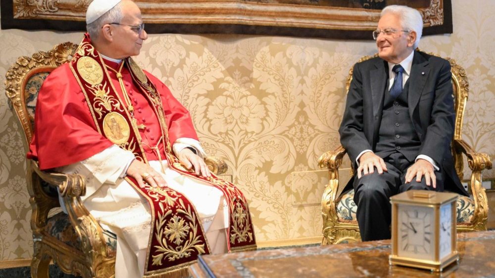 Візіт Папы да Прэзідэнта Італіі Серджа Матарэлы