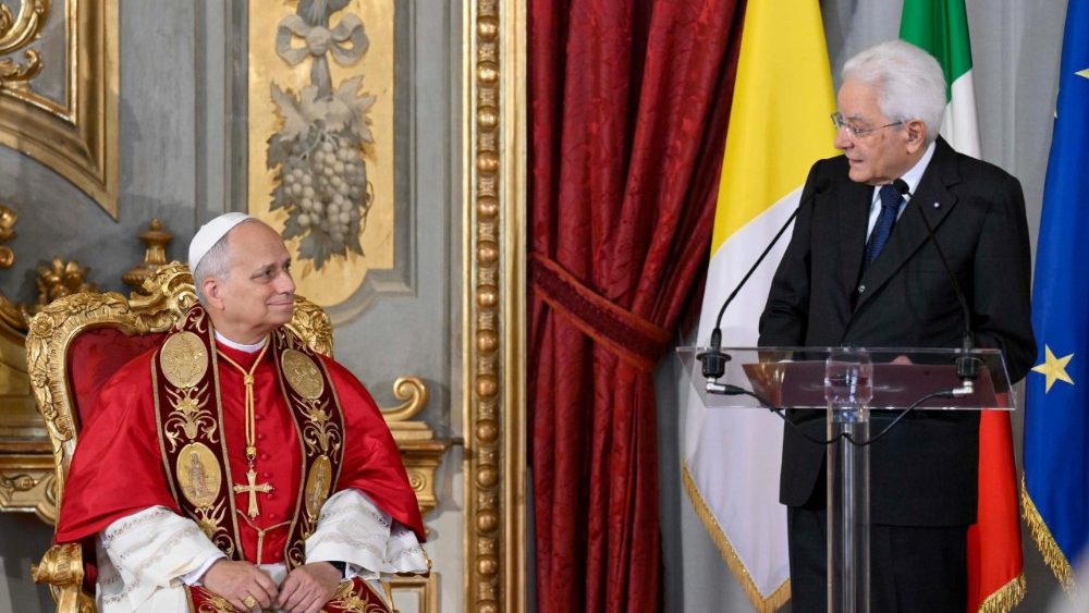 Візіт Папы да Прэзідэнта Італіі Серджа Матарэлы