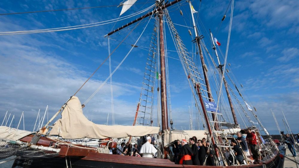 Леў XIV на борце парусніка “Bel Espoir”