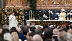 2025.10.20वेनेजुएला के जोस ग्रेगोरियो हर्नांडेज़ सिस्नेरोस और मारिया कारमेन रेंडिल्स मार्टिनेज, को संत घोषित किए जाने के बाद संत पेत्रुस महागिरजाघर में  धन्यवादी मिस्सा समारोह 