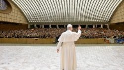 Pope Leo XIV meets with those who participated in Sunday's canonisation mass 