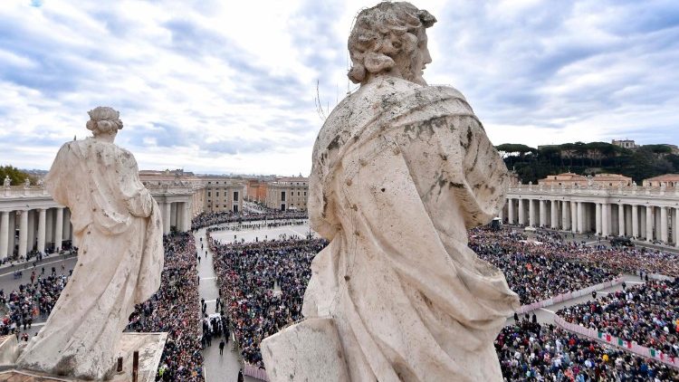 Un veduta di piazza San Pietro