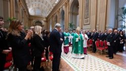 Падчас папскай Імшы з нагоды Юбілею Супрацоўнікаў Цырыманіяльных Службаў і Канстытуцыйных Органаў