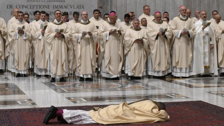 Momento do rito de ordenação