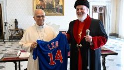 Pope Leo meets with His Holiness Mar Awa II, the Catholicos Patriarch of the Assyrian Church of the East