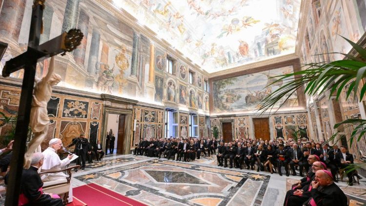 Аўдыенцыя для членаў Арганізацыі каталіцкіх універсітэтаў Лацінскай Амерыкі і Карыбскага басейна