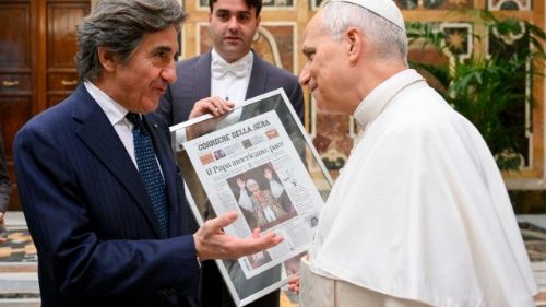 Papst Leo: Mit kritischem Sinn gegen „Fake News“