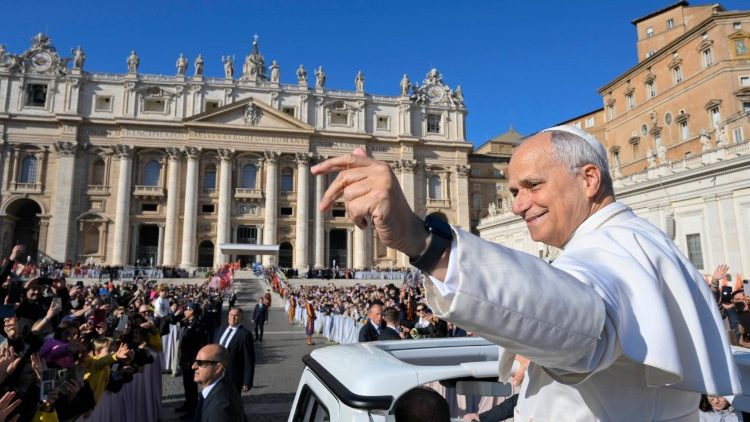 教皇レオ14世、聖年の巡礼者のための謁見　2025年11月8日　バチカン・聖ペトロ広場