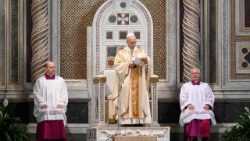 Pope Leo XIV celebrates Holy Mass at Rome's Cathedral for the Feast of the Dedication of the Basilica of Saint John Lateran.