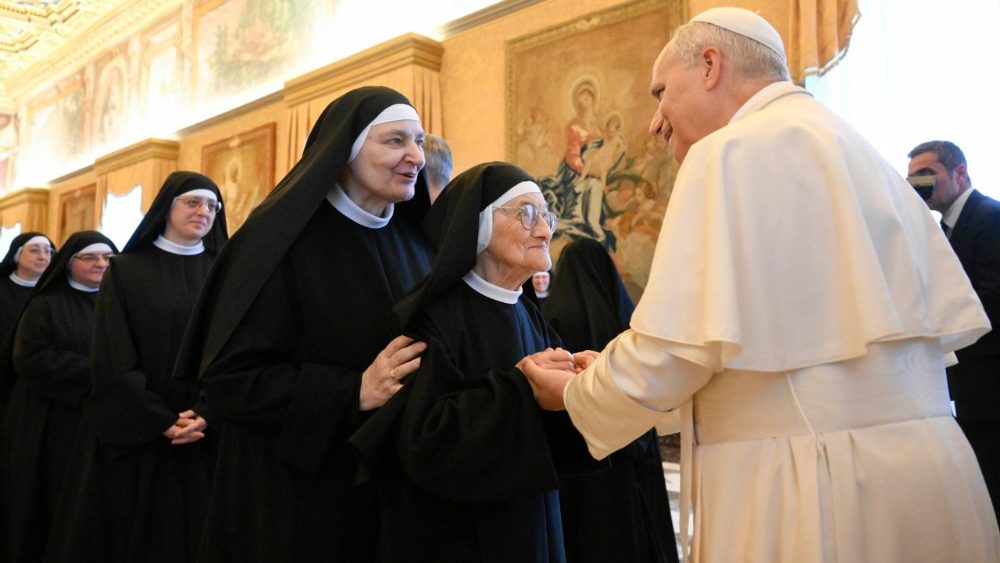 Аўдыенцыя для прадстаўніц Федэрацыі аўгустынскіх кляштараў Італіі